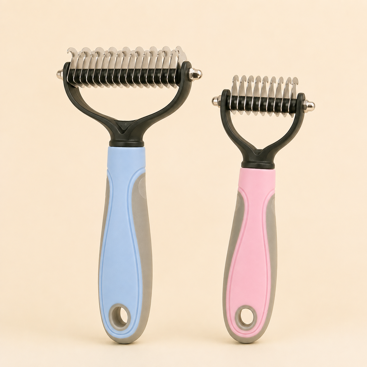 Double-Sided Pet Brush | Dematting & Deshedding Tool | Tailstride