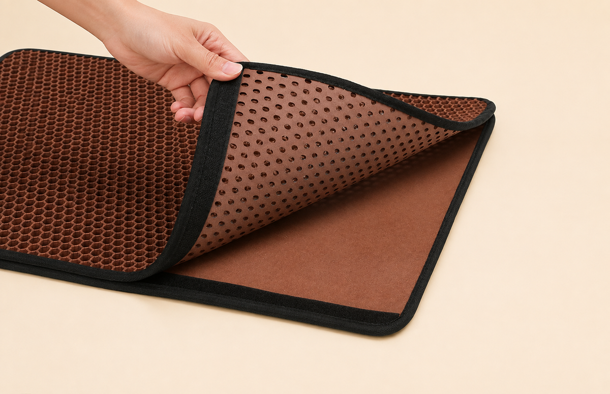Pet Cat Litter Mat Pet Supplies EVA Double Cat Litter Mat